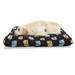 East Urban Home Ambesonne Owls Pet Bed, Colorful Birds w/ Different Expressions Funny Confused Serious Characters Dots | Wayfair