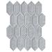 Supreme Tile Bianca 2" x 4" Glass Grid Mosaic Wall Tile Glass in Gray | 4.13 H x 1.97 W x 0.28 D in | Wayfair RECC-11
