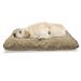 East Urban Home Ambesonne Egyptian Print Pet Bed, Hieroglyphs Grunge Pattern On Stripes Archeology History Language | 24 H x 39 W x 5 D in | Wayfair