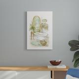 Andover Mills™ Bath in Spa II by Jerianne Van Dijk Painting Print on Canvas in Brown/Green | 31.63 H x 21.63 W x 1 D in | Wayfair
