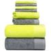 AllModern Doncia 8 Piece Towel Set Terry Cloth/100% Cotton in Gray/Black/Brown | 30 W in | Wayfair C60DA662B9914A0C9FE0DFF0594C58FA