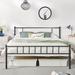 Ebern Designs Jannik Standard Bed Metal in Black | 35 H x 63 W x 83 D in | Wayfair 1E3C520A6AEC474C9334C8E73190063B