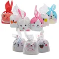 25 pcs/lot Long lapin oreilles de lapin biscuits sacs bonbons Biscuit emballage sac de mariage