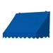 IDM Worldwide 48" W x 25.2" D Manual Retraction Slope Window Awning Wood in Blue | 31.2 H x 48 W x 25.2 D in | Wayfair 3020311