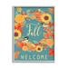 Stupell Industries Fall Welcome Autumn Harvest Wreath Birds by Andrea Tachiera - Graphic Art Print Wood in Brown | 20 H x 16 W x 1.5 D in | Wayfair