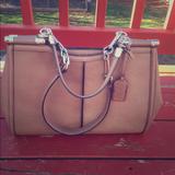 Coach Bags | Coach Madison Bag, Euc | Color: Blue/Tan | Size: Os