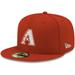 Men's New Era Red Arizona Diamondbacks White Logo 59FIFTY Fitted Hat