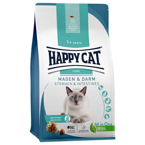 2x1,3kg Happy Cat Care Magen & Darm Katzenfutter trocken