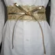 Ceinture en dentelle élastique pour robe de mariée femme ceinture de créateur environnement noir