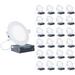 Infibrite 4" Ultra Slim 5000K IC LED Canless Recessed Lighting Kit in White | 1 H x 4.3 W in | Wayfair IB-001-5-9W-WH-24PK