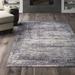 Gray/White 0.47 in Area Rug - Greyleigh™ Bridgeton Abstract Power Loom Gray/Cream Rug Polyester/Polypropylene | 0.47 D in | Wayfair