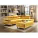 Yellow Reclining Sectional - Glory Furniture Milan Modern Sectional | 30 H x 107 W x 76 D in | Wayfair G446-SC