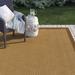 White 75 x 0.2 in Area Rug - Sol 72 Outdoor™ Barham Border Beige/Brown Indoor/Outdoor Area Rug Polypropylene | 75 W x 0.2 D in | Wayfair