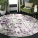 Gray/Indigo 79 x 0.35 in Indoor Area Rug - Wade Logan® Jeter Abstract Gray/Purple Area Rug Polypropylene | 79 W x 0.35 D in | Wayfair