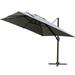 Freeport Park® Cowie 10' Square Cantilever Umbrella Metal in Gray | 106.32 H in | Wayfair DBF91E91BAC94F5B9424B940E69205DA