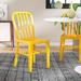 Wade Logan® Carouthers Metal Indoor-Outdoor Chair Metal in Yellow | 33.25 H x 15.5 W x 20 D in | Wayfair A10B07FF4B51437C89182B90F6D4767B