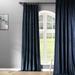 Darby Home Co Balone French Pleat Signature Velvet Curtains for Bedroom Blackout Curtains for Living Room Single Panel Velvet in Green/Blue | Wayfair