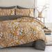 World Menagerie Risco Sorbet Pima Duvet Cover Set Pima Cotton/Sateen in Orange/White | Super King Duvet Cover + 2 Pillow Cases | Wayfair