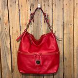 Dooney & Bourke Bags | Dooney & Bourke Red Leather Shoulder Bag | Color: Red | Size: Os