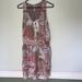 Free People Dresses | Free People Flowy Boho Tie Dress Size Small | Color: Tan/White | Size: S