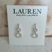 Ralph Lauren Jewelry | New Ralph Lauren Pave Drop Earrings | Color: Silver | Size: Os