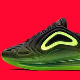 Nike Shoes | Nike Air Max 720 Black/Hyper Crimson-Volt 4.5y/ 6w | Color: Black | Size: 6