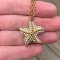 J. Crew Jewelry | J.Crew Starfish Necklace | Color: Gold | Size: Os