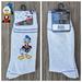 Disney Underwear & Socks | Disney Donald Men Socks L Shoe Size 6-12 Nwt | Color: Black/Cream | Size: Shoe Size 6-12