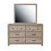 Samuel Lawrence Furniture Kids Framed Dresser Mirror in River Birch Brown - Home Meridian S496-430