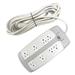 POWER FIRST 52NY53 Surge Protector Outlet Strip,White