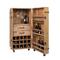 Meuble Bar en bois massif sur roulettes