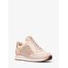 Michael Kors Maddy Mixed-Media Trainer Pink 6.5