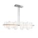 Hubbardton Forge Vitre 1 - Light Kitchen Island Linear LED Pendant Metal in Brown/White | 15.6 H x 51.9 W x 5.3 D in | Wayfair