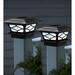 Plow & Hearth Solar Powered Integrated LED Deck Light Plastic in Black | 6 H x 5.75 W x 5.75 D in | Wayfair 56487 BK