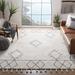 Gray/White 60 x 0.4 in Indoor Area Rug - Union Rustic Powell Geometric Handmade Tufted Wool Ivory/Gray Area Rug Wool | 60 W x 0.4 D in | Wayfair