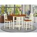 Winston Porter Aggappera Counter Height Drop Leaf Rubberwood Solid Wood Dining Set Wood in Brown/White | Wayfair EB88BBEF53AC471BB0CDE01F25CFF846