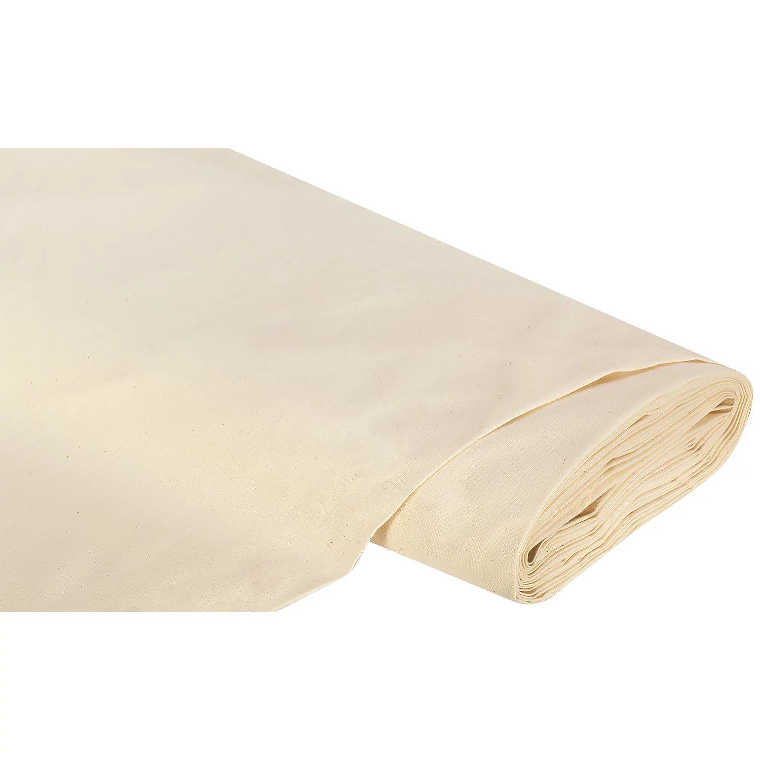 Unbehandelter Baumwollstoff/Nessel, Rohware, natur Image