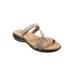 Wide Width Women's Raja Sandals by Trotters in Grey (Size 10 W)