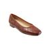 Women's Hanny Flats by Trotters in Luggage (Size 7 1/2 M)