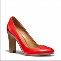 Coach Shoes | Coach Shelley Red Carnelian Pumps | Color: Orange/Red | Size: 8.5