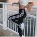 Adidas Pants & Jumpsuits | Adidas Designed To Move3-Stripe Leggings Size L | Color: Black/White | Size: L