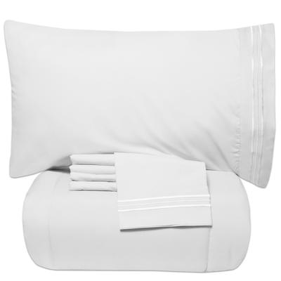 Luxury Lightweight Solid 5-piece Bed-In-a-Bag with Sheet Set
