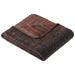 Reversible Rag Rug Style Cotton Blend Velour Throw Blanket by IBENA
