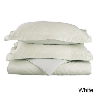Superior Italian Paisley Cotton Blend 3 Piece Thread Count 600TC Duvet Cover Set with Pillow Shams