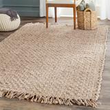 SAFAVIEH Handmade Natural Fiber Iqrame Jute Fringe Rug