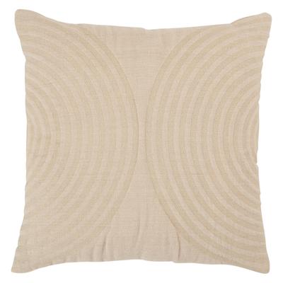 Lautner Light Taupe Geometric Throw Pillow