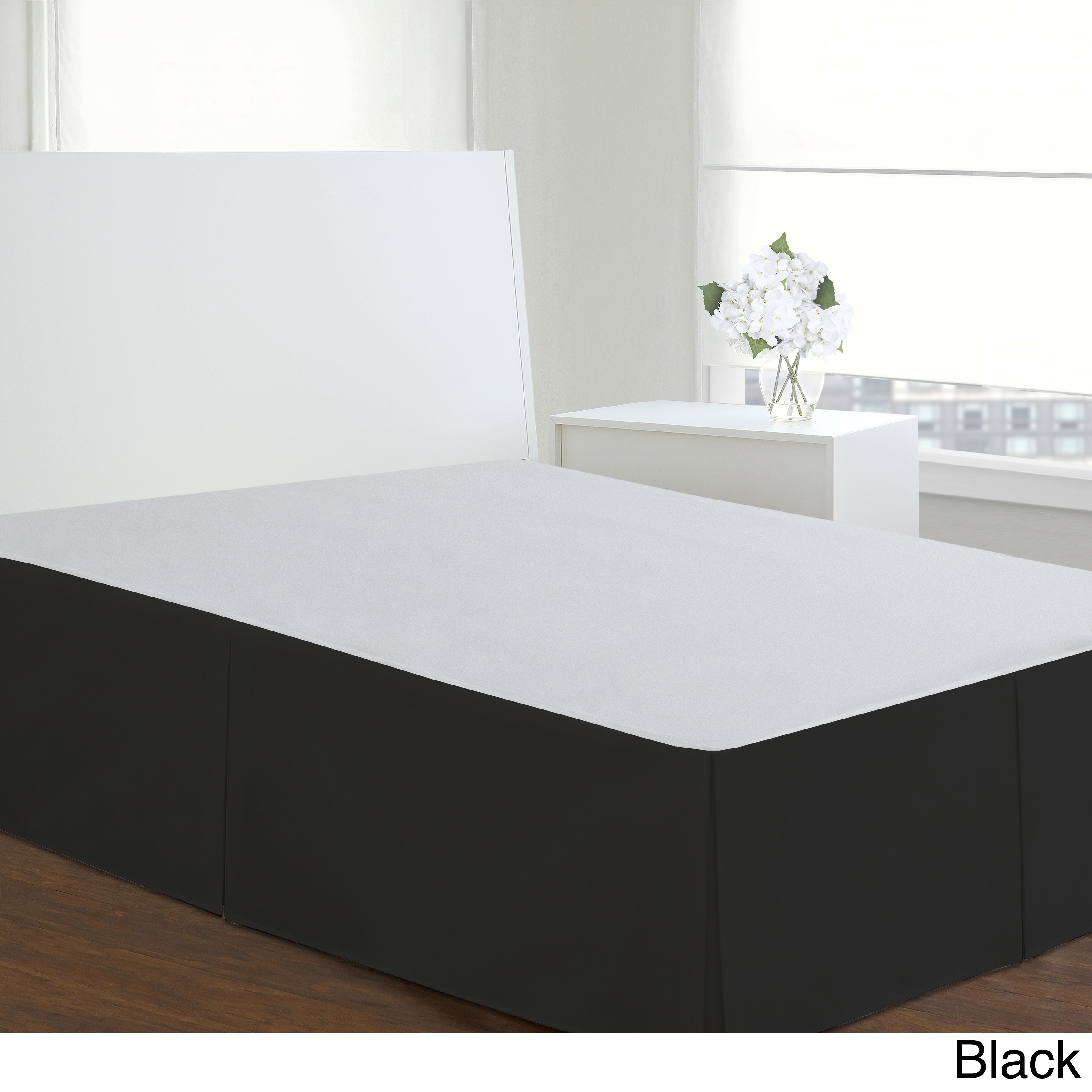 Fresh Ideas Poplin 14-inch Drop Bedskirt