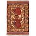 ECARPETGALLERY Hand-knotted Tajik Caucasian Red Wool Rug - 4'0 x 6'0