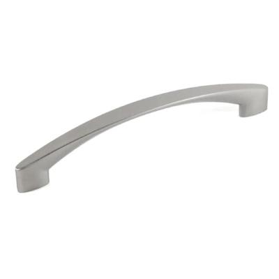 Contemporary 7-1/8 inch High Heel Arch Design Stainless Steel Finish Cabinet Bar Pull Handle (Case of 5)