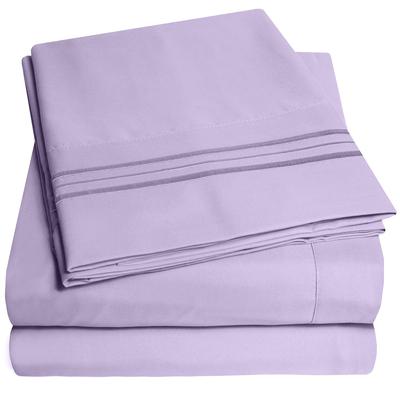 Deep Pocket Soft Microfiber 4-piece Solid Color Bed Sheet Set